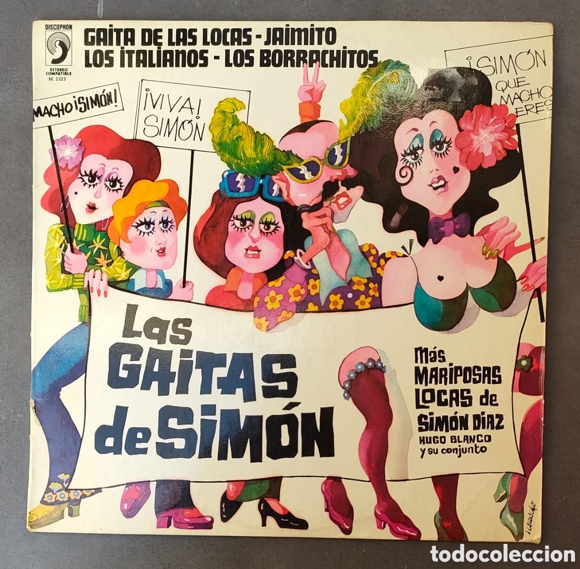Discos de vinilo: Sim&oacute;n D&iacute;az con Hugo y su conjunto - Las Gaitas de Sim&oacute;n, 1978 - Foto 1