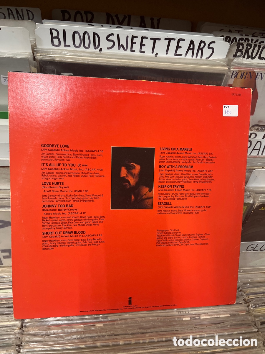 Discos de vinilo: Short cut draw blood jim capaldi - Foto 2