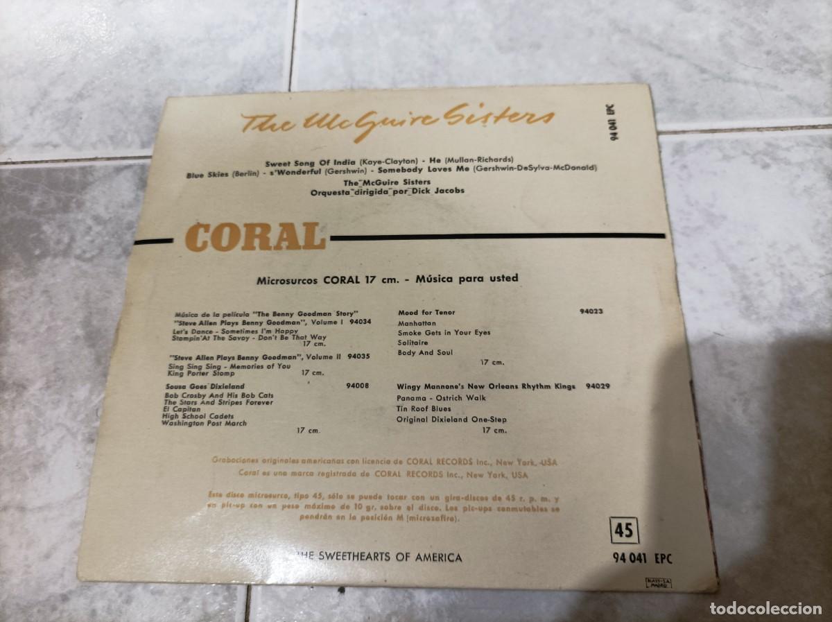 Discos de vinilo: Tne Mcguire Sisters ep -dificil- - Foto 2