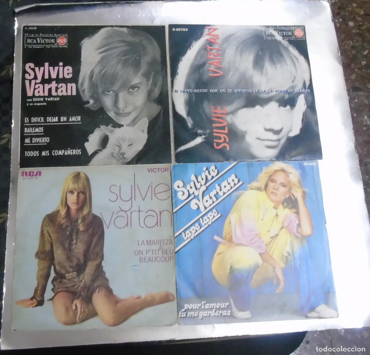 Discos de vinilo: SYLVIE VARTAN --- LOTE 4 SINGLES - Foto 1