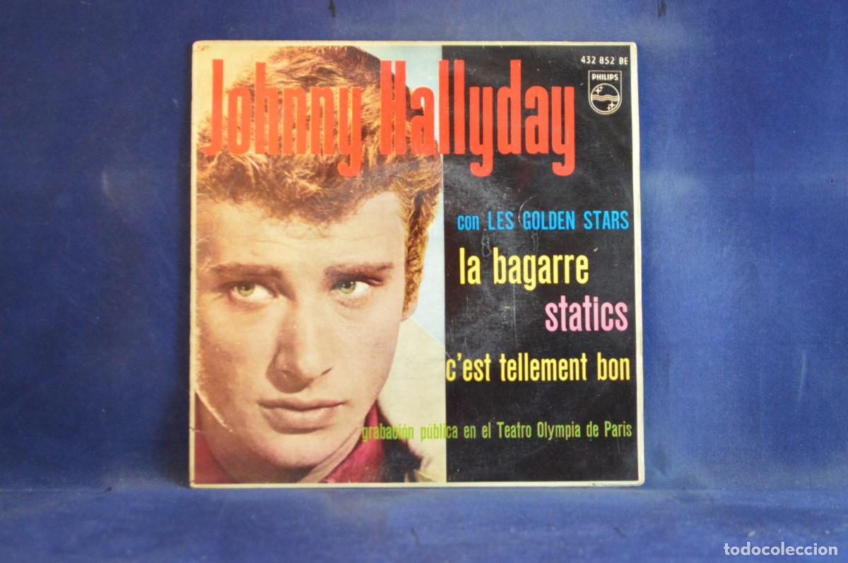 Discos de vinilo: JOHNNY HALLYDAY &ndash; LA BAGARRE - EP - Foto 1