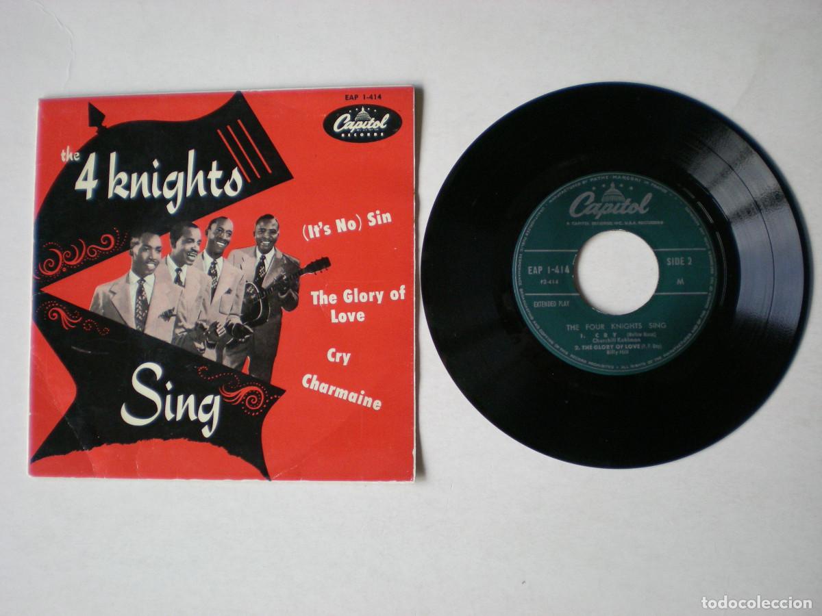 Discos de vinilo: THE 4 KNIGHTS - SING CRY + 3 - CAPITOL EAP1-414 - EDITADO EN FRANCIA - Foto 1