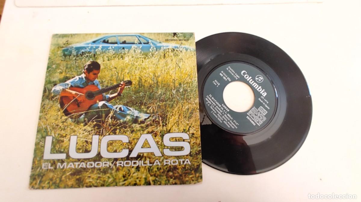 Discos de vinilo: LUCAS-SINGLE EL MATADOR-BUEN ESTADO - Foto 1