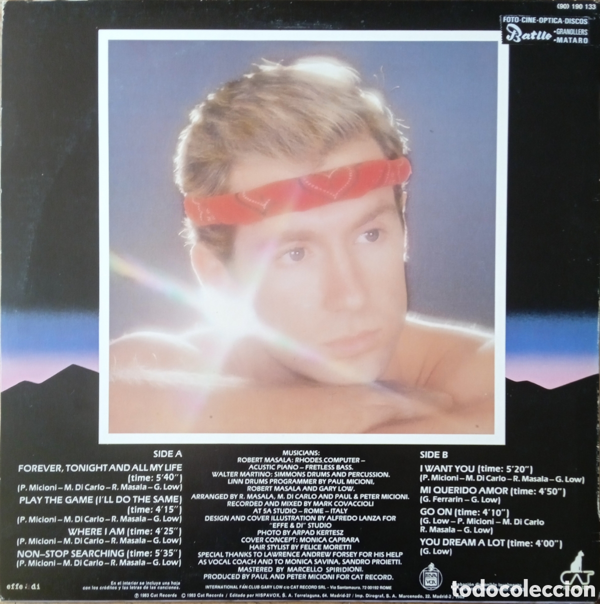 Discos de vinilo: Disco de vinilo Gary Low - Foto 2