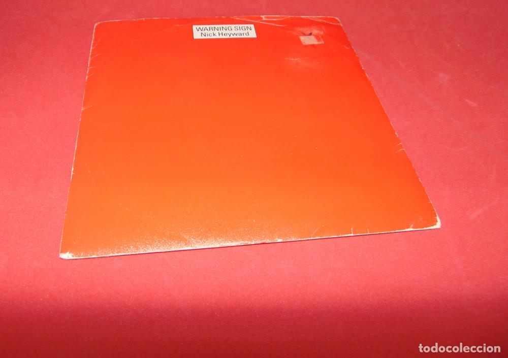 Discos de vinilo: NICK HEYWARD - WARNING SIGN - SINGLE PROMO 1984 - Foto 2