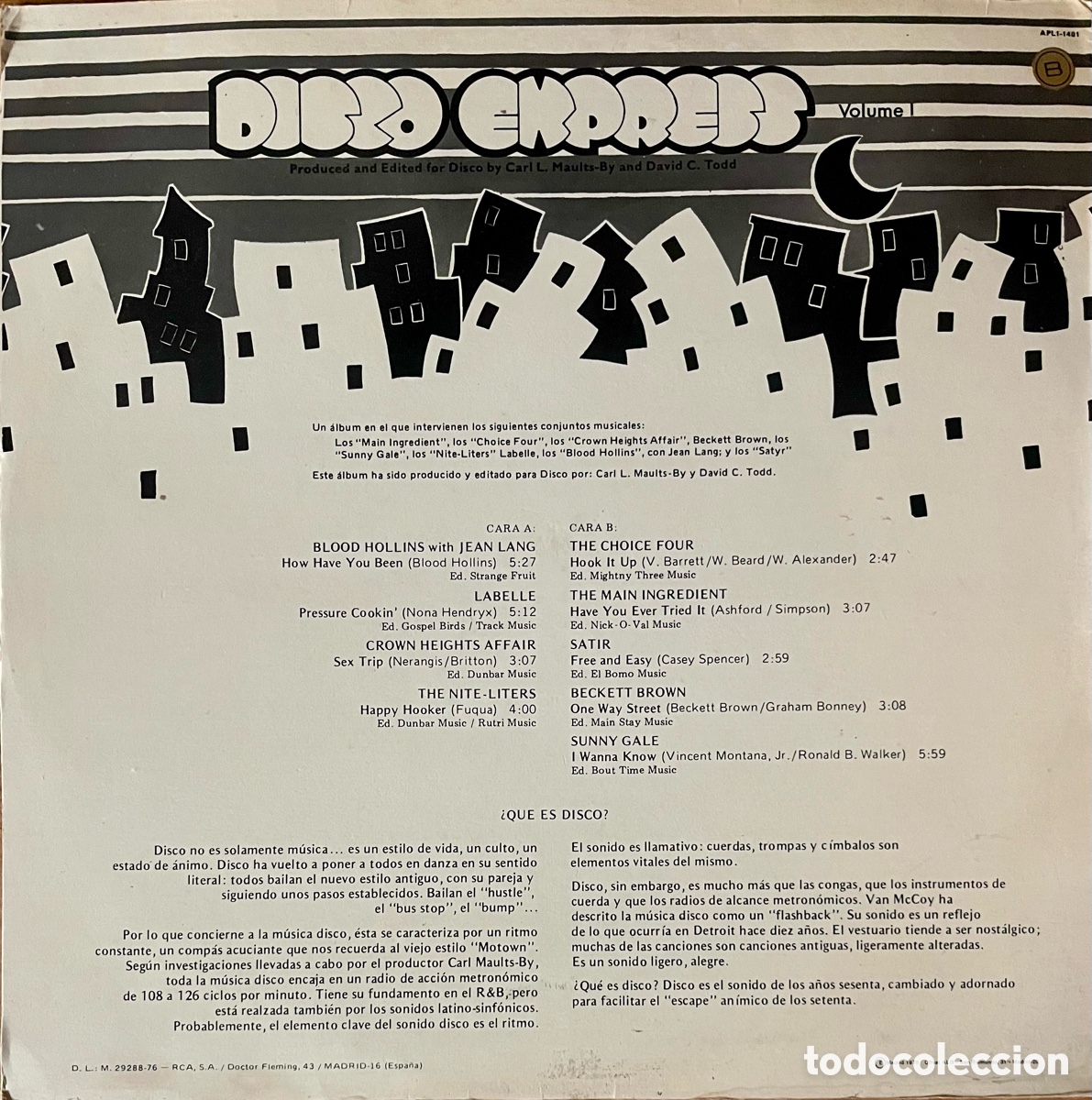 Discos de vinilo: DISCO EXPRESS VOL - 1 - Foto 2