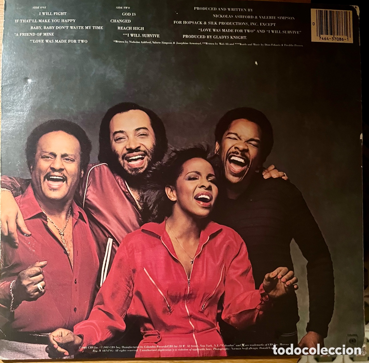 Discos de vinilo: GLADYS KNIGHT & THE PIPS - Touch - Foto 2