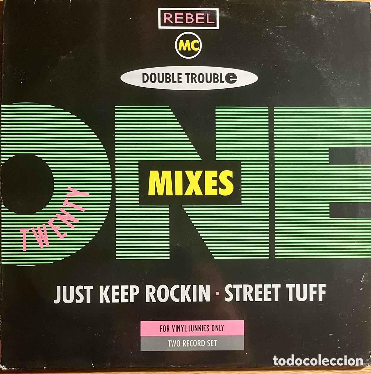 Discos de vinilo: DOUBLE TROUBLE. - REBEL MC Vinilos x 2 - Foto 1