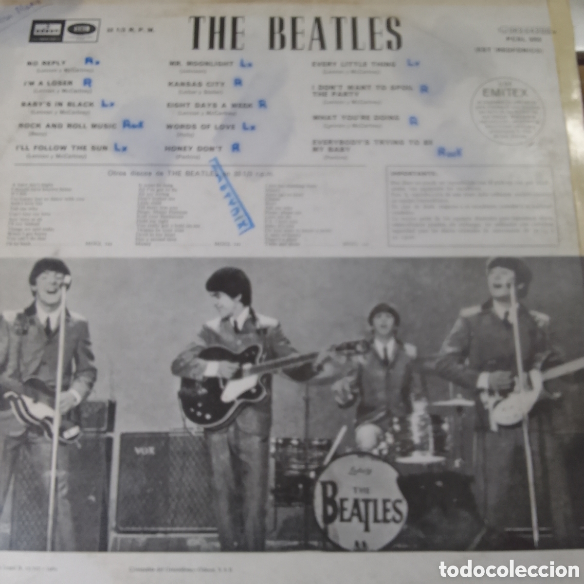 Discos de vinilo: THE BEATLES FOR SALE - Foto 2