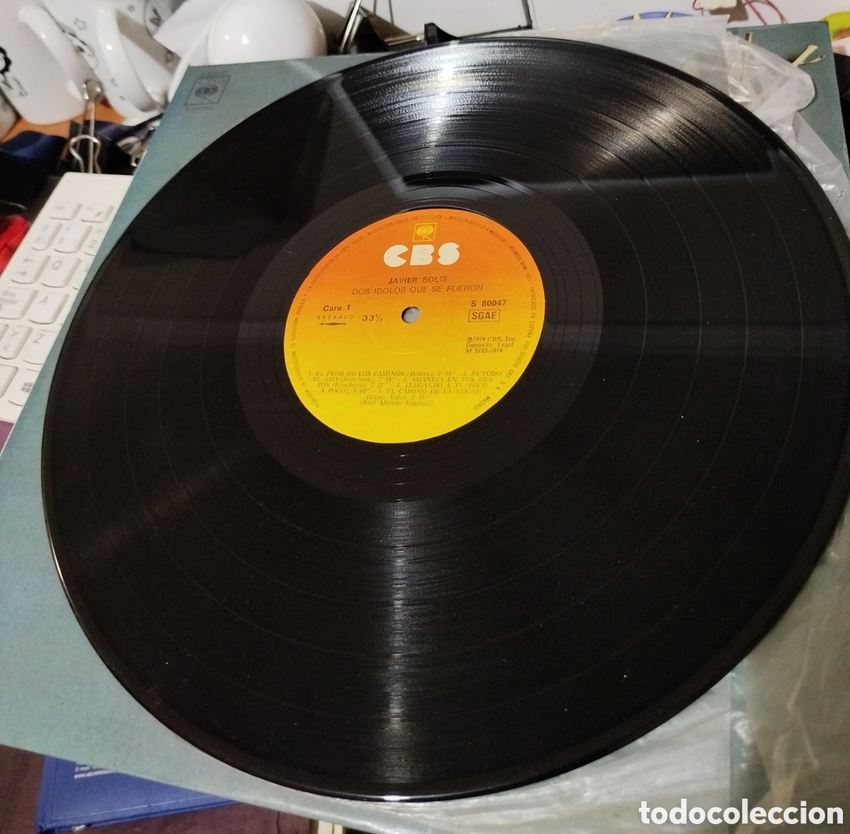 Discos de vinilo: Javier Sol&iacute;s - canta a Jose Alfredo Jim&eacute;nez - Foto 2
