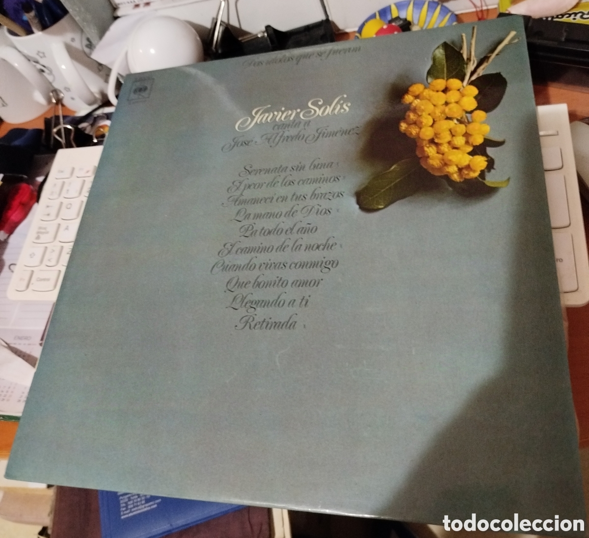 Discos de vinilo: Javier Sol&iacute;s - canta a Jose Alfredo Jim&eacute;nez - Foto 1