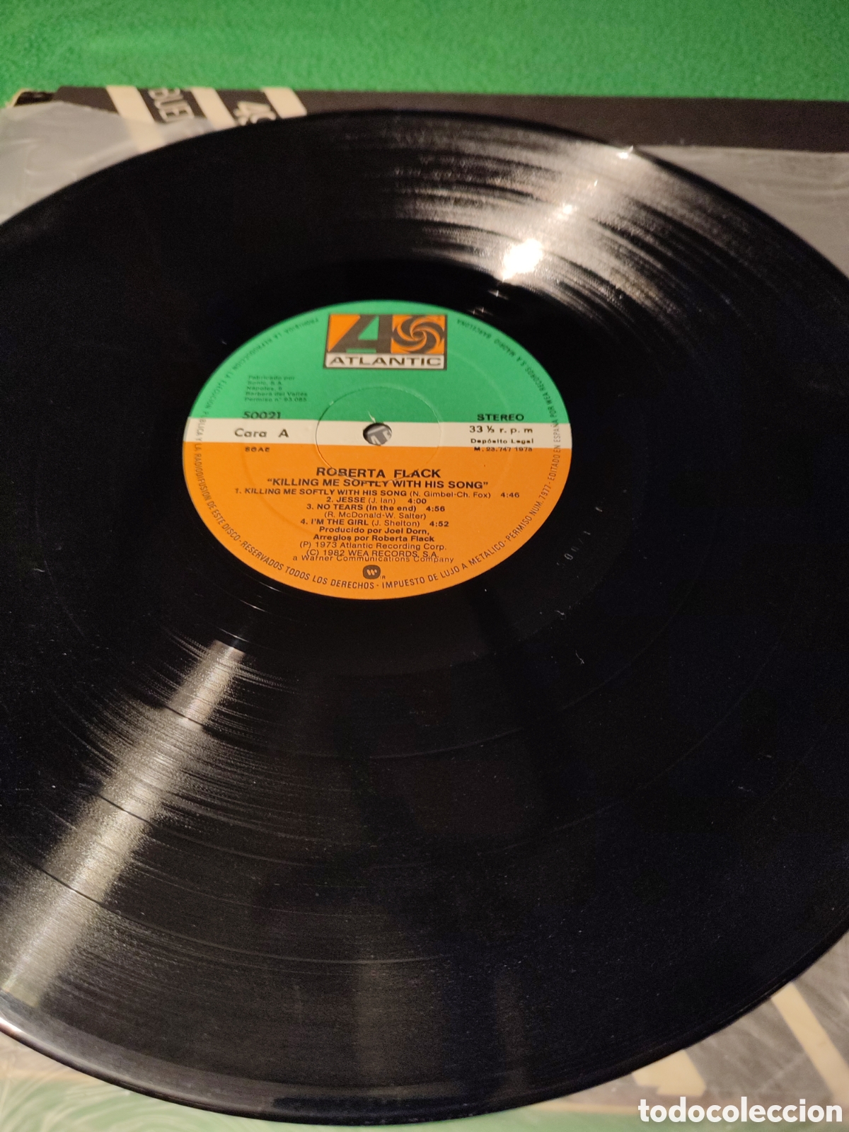 Discos de vinilo: Roberta Flack - Suavemente me mata con su canci&oacute;n - Foto 2