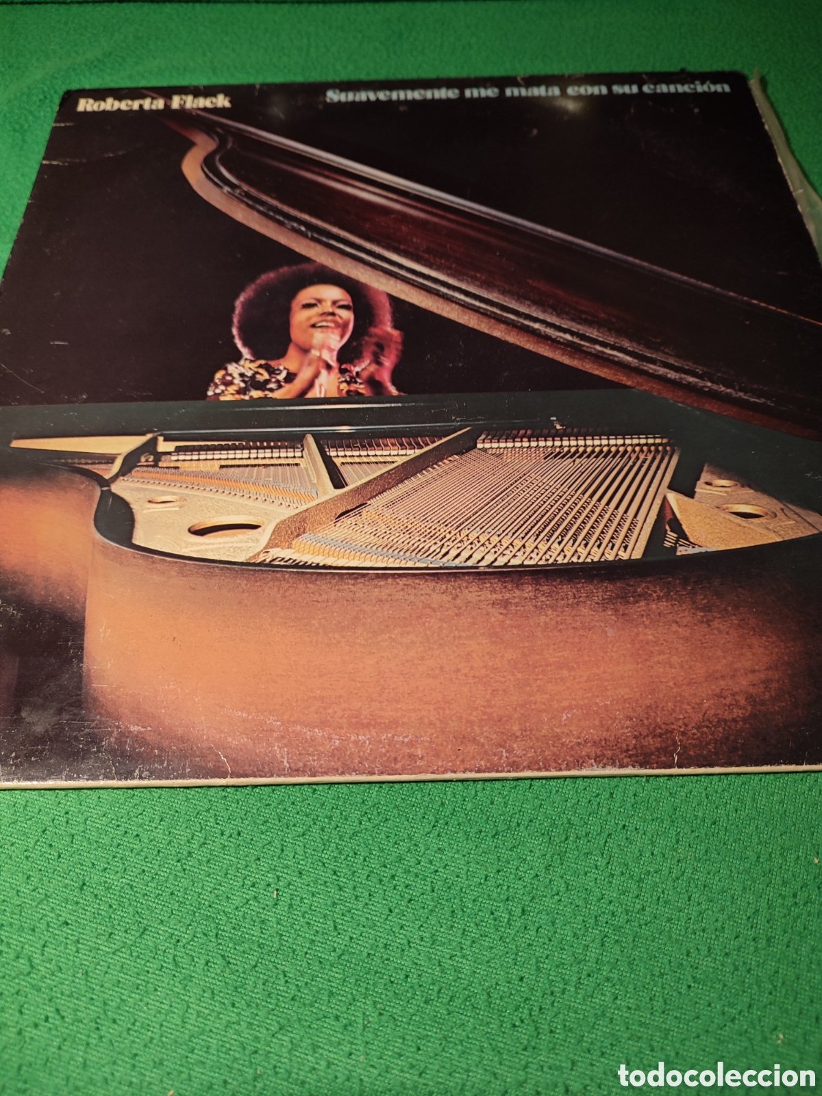 Discos de vinilo: Roberta Flack - Suavemente me mata con su canci&oacute;n - Foto 1