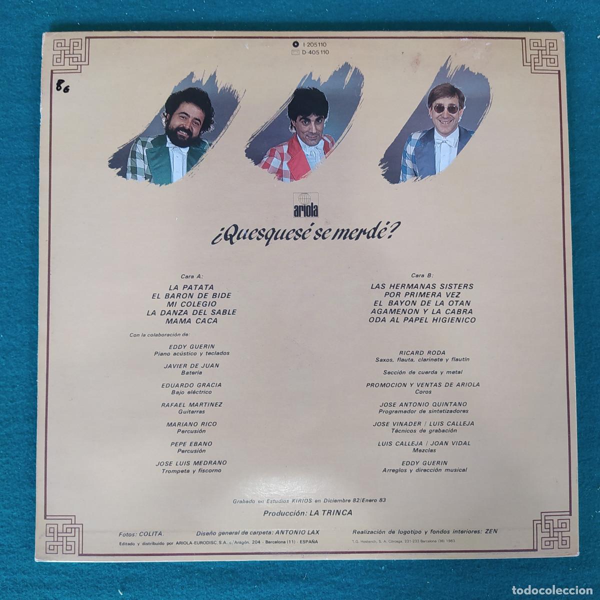 Discos de vinilo: La Trinca &ndash; &iquest;Quesques&eacute; Se Merd&eacute;? - Foto 2