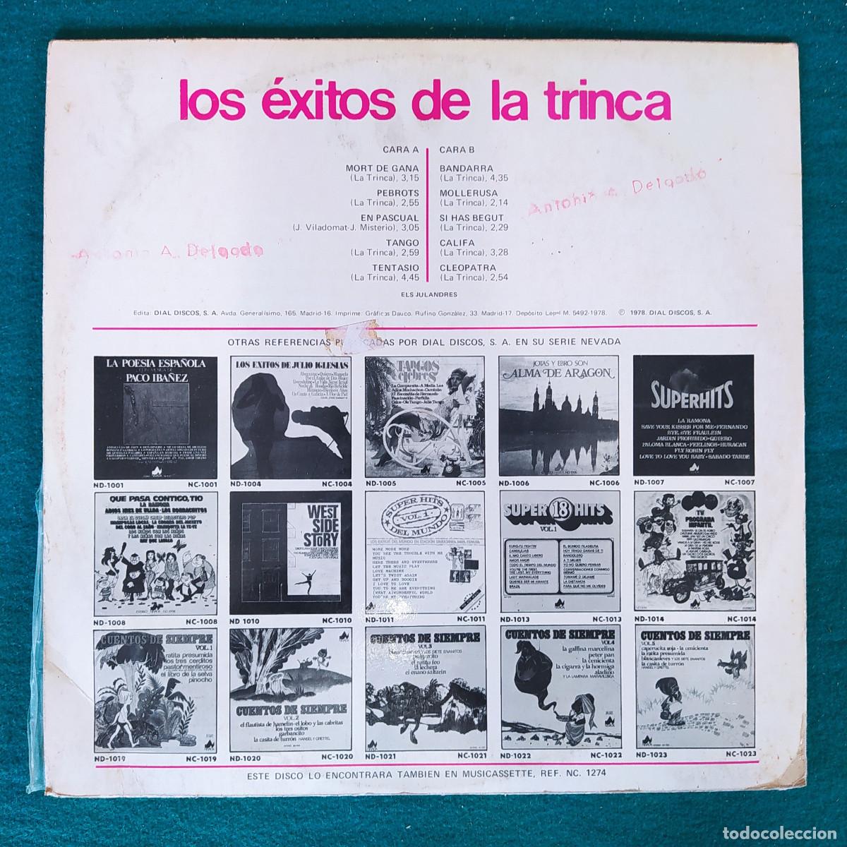 Discos de vinilo: La Trinca &ndash; exitos de la trinca - Foto 2