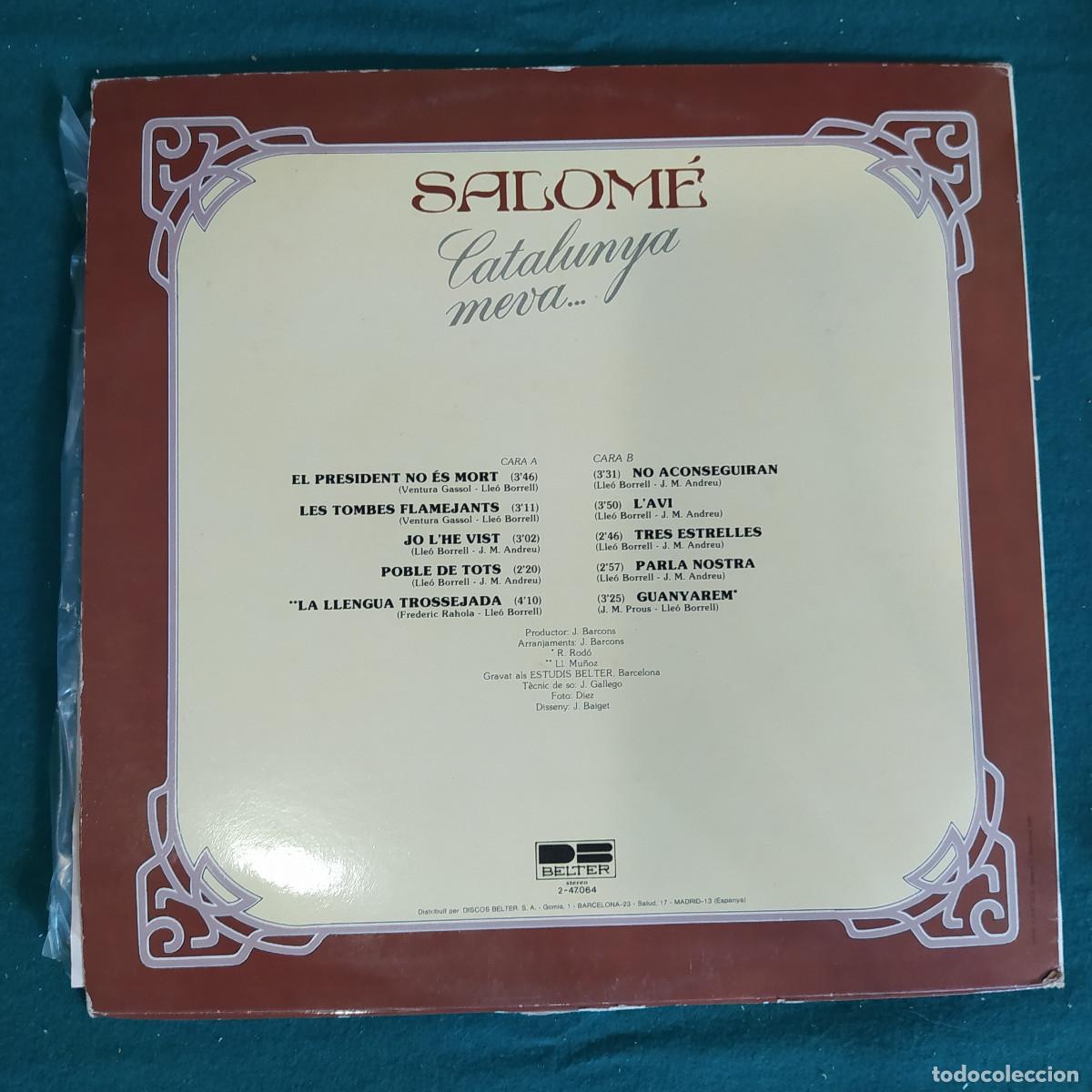 Discos de vinilo: Salom&eacute; &ndash; Catalunya Meva - Foto 2