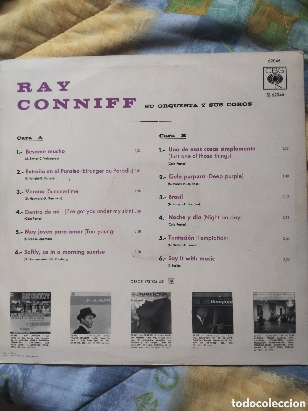 Discos de vinilo: Say It With Music, de Ray Conniff - Foto 2