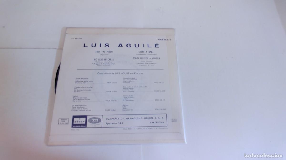 Discos de vinilo: LUIS AGUILE-EP QUE TAL DOLLY +3-NUEVO - Foto 2