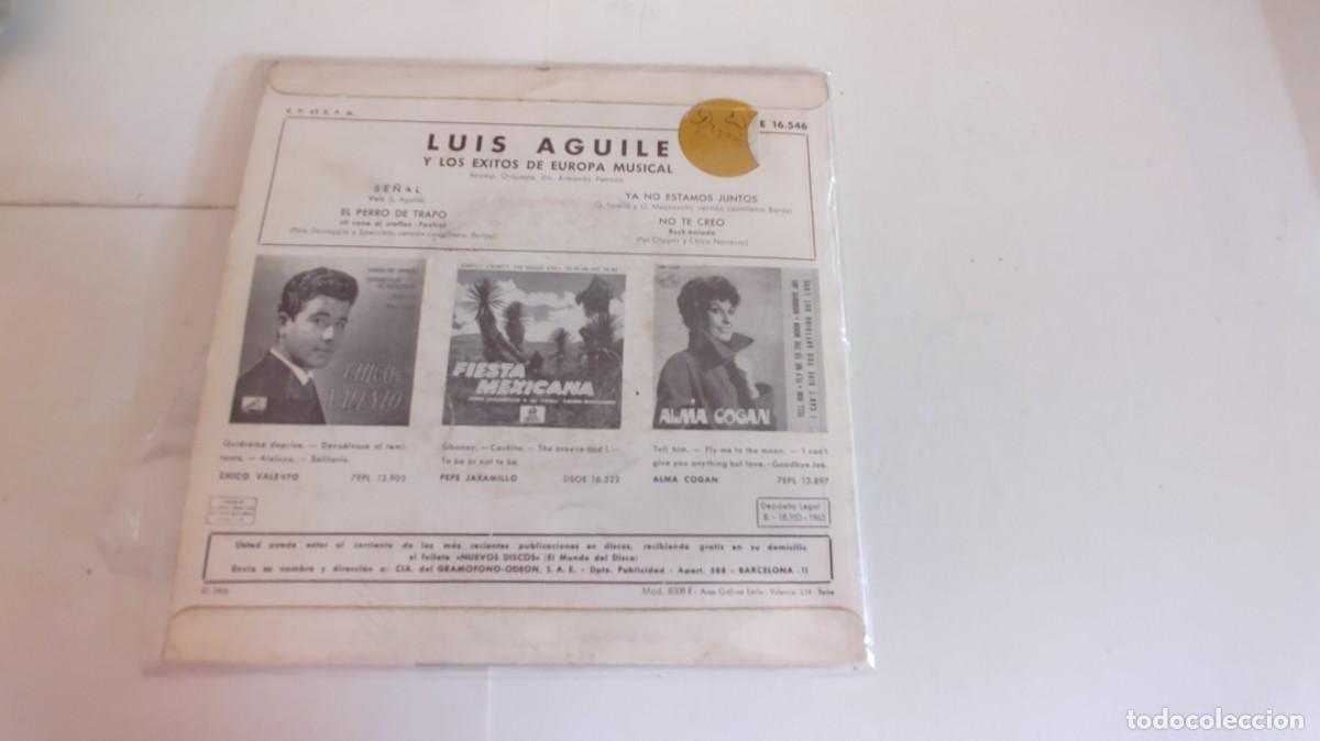 Discos de vinilo: LUIS AGUILE-EP SE&Ntilde;AL +3 - Foto 2