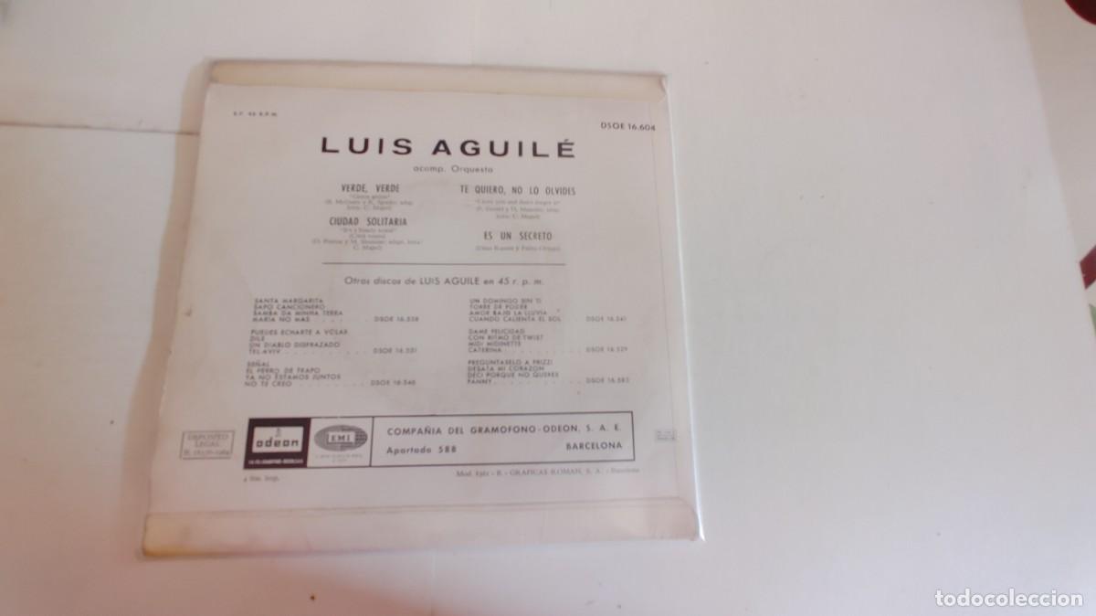 Discos de vinilo: LUIS AGUILE-EP VERDE VERDE +3 - Foto 2