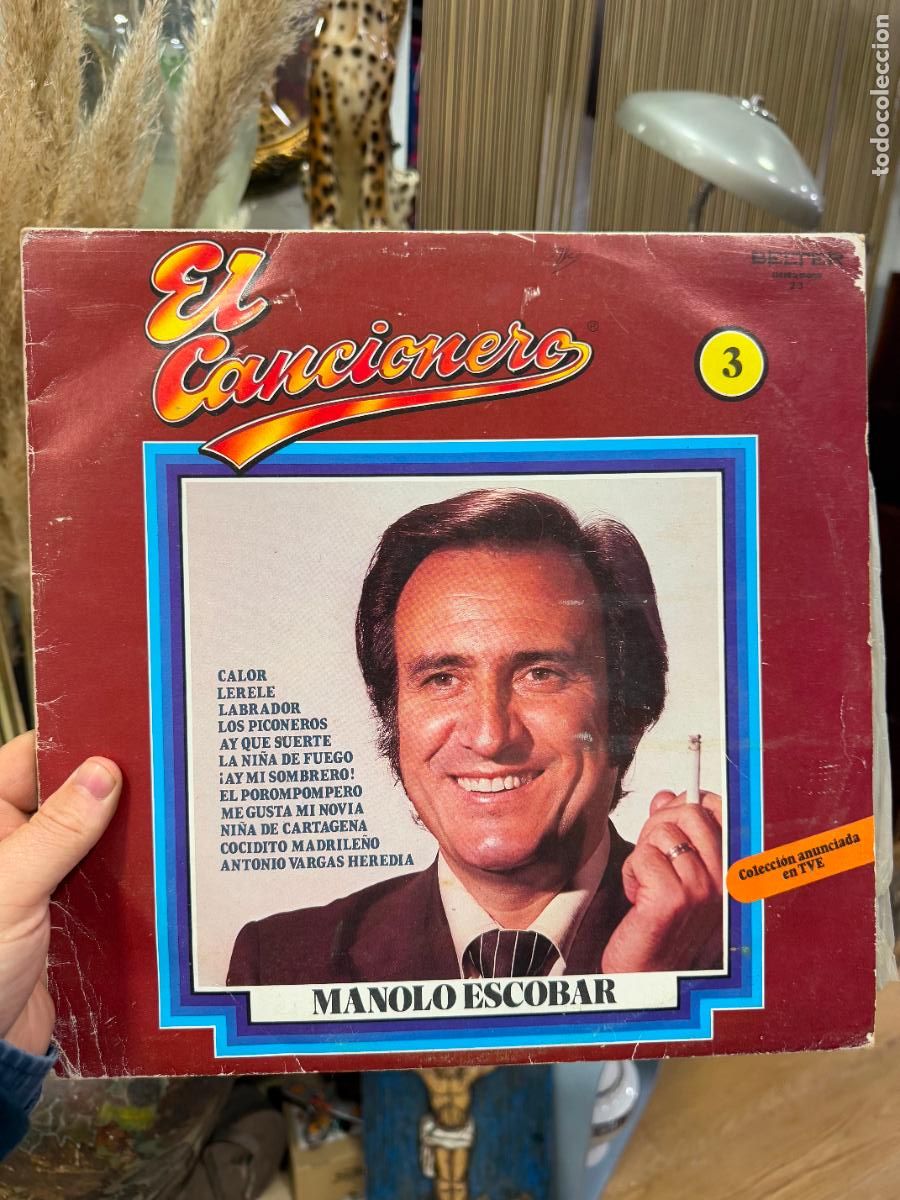 Discos de vinilo: LP EL CANCIONERO - MANOLO ESCOBAR - Foto 1