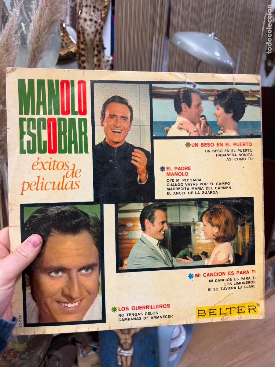 Discos de vinilo: LP EXITOS DE PELICULAS DE MANOLO ESCOBAR - Foto 1