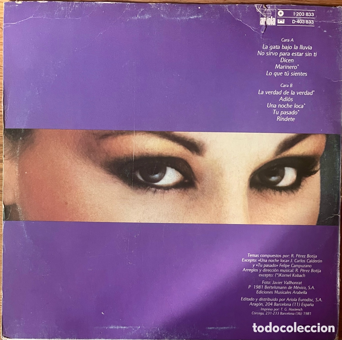 Discos de vinilo: ROCIO D&Uacute;RCAL - La gata - Foto 2