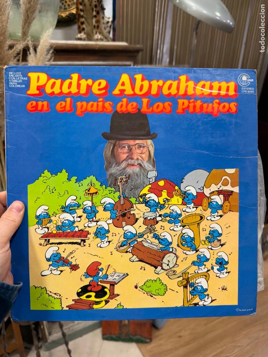 Discos de vinilo: LP PADRE ABRAHAM EN EL PAIS DE LOS PITUFOS - Foto 1