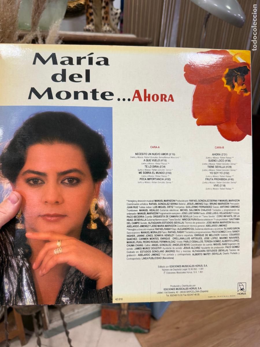 Discos de vinilo: LP MARIA DEL MONTE... AHORA - Foto 2