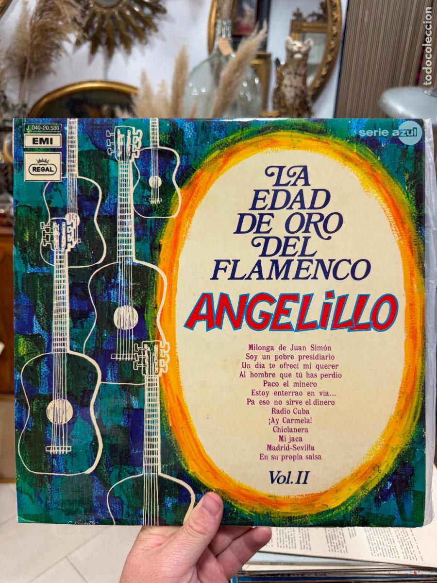Discos de vinilo: LP ANGELILLO - LA EDAD DE ORO DEL FLAMENCO - Foto 1