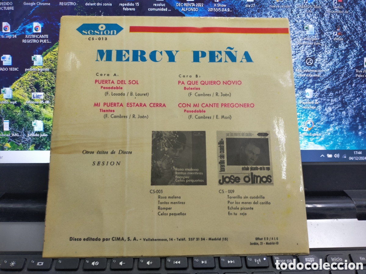 Discos de vinilo: Mercy Pe&ntilde;a ep puerta del sol + 1966 - Foto 2