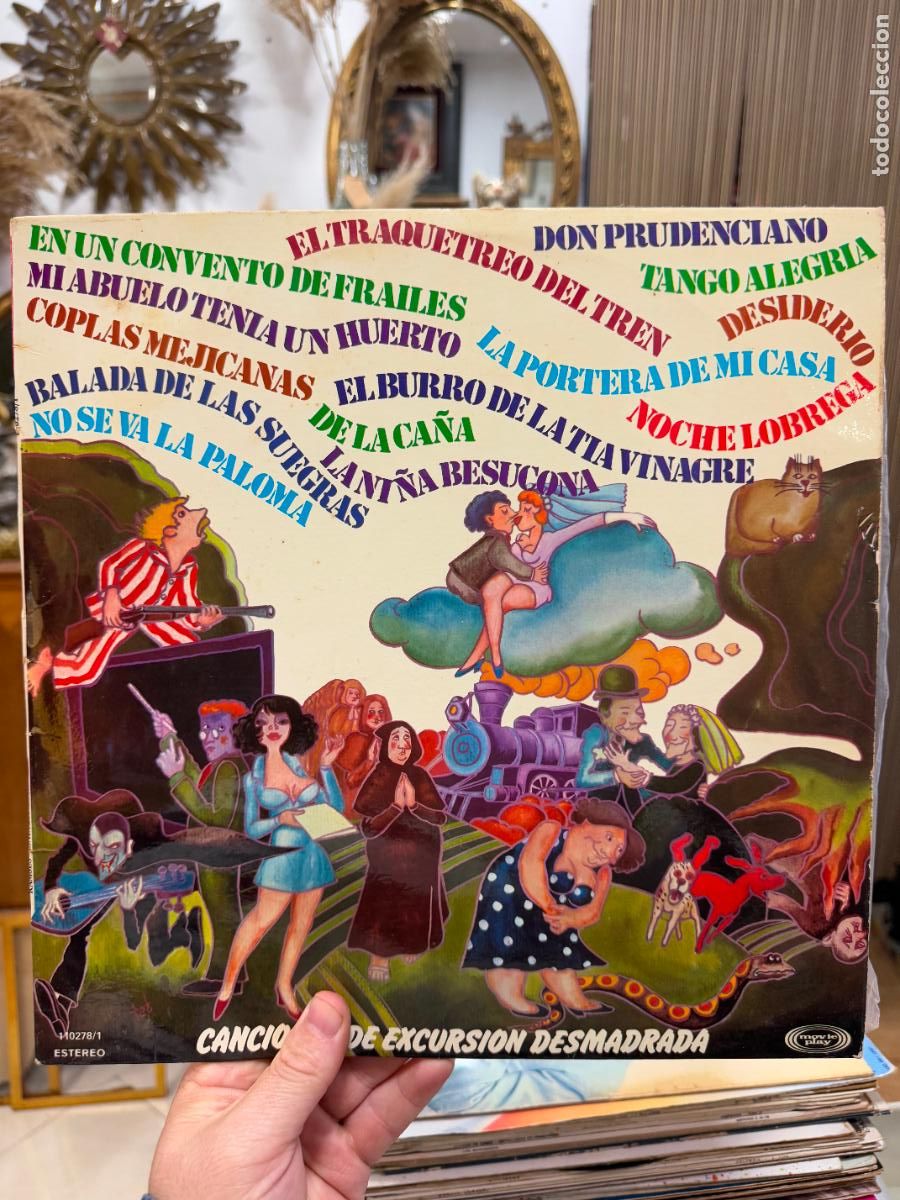 Discos de vinilo: LP CANCIONES DE EXCURSION DESMADRADA - Foto 1