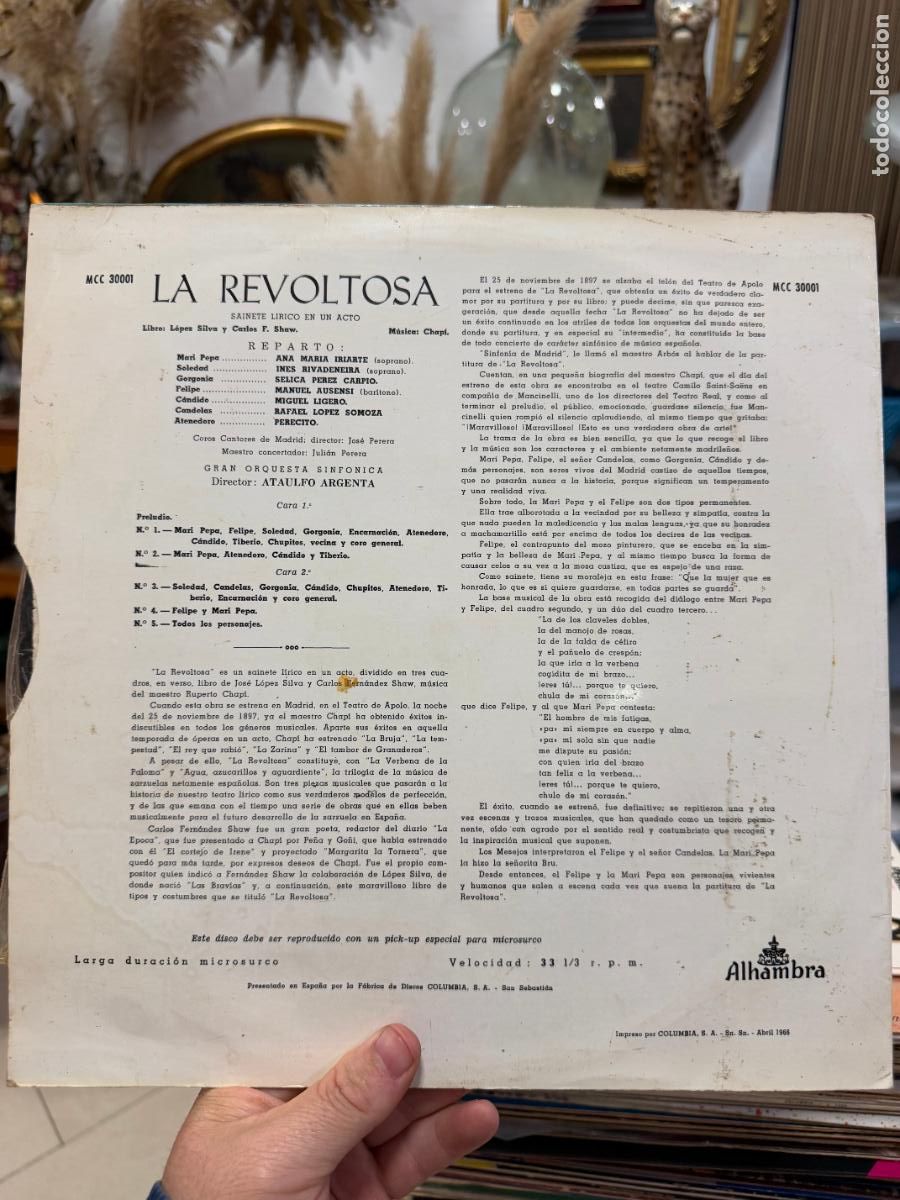 Discos de vinilo: LP LA REVOLTOSA ---- - Foto 2
