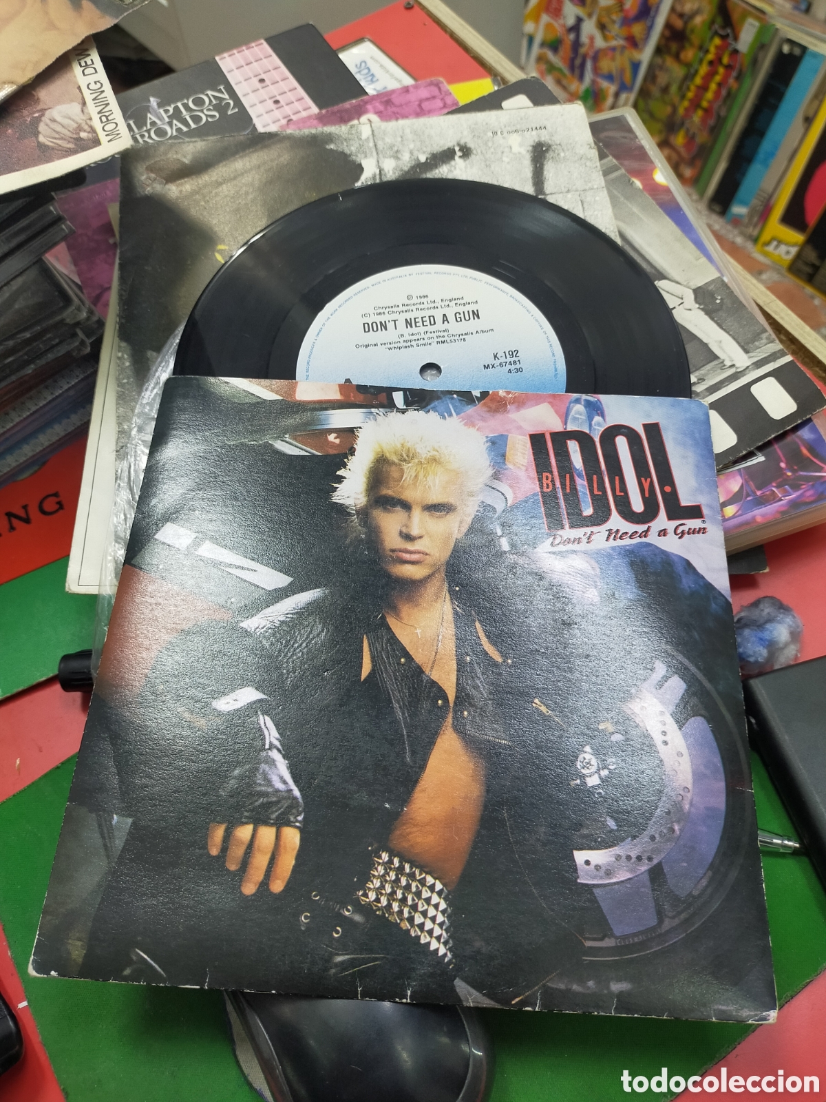 Discos de vinilo: Billy Idol single dont need a gun Australia 1986 - Foto 1