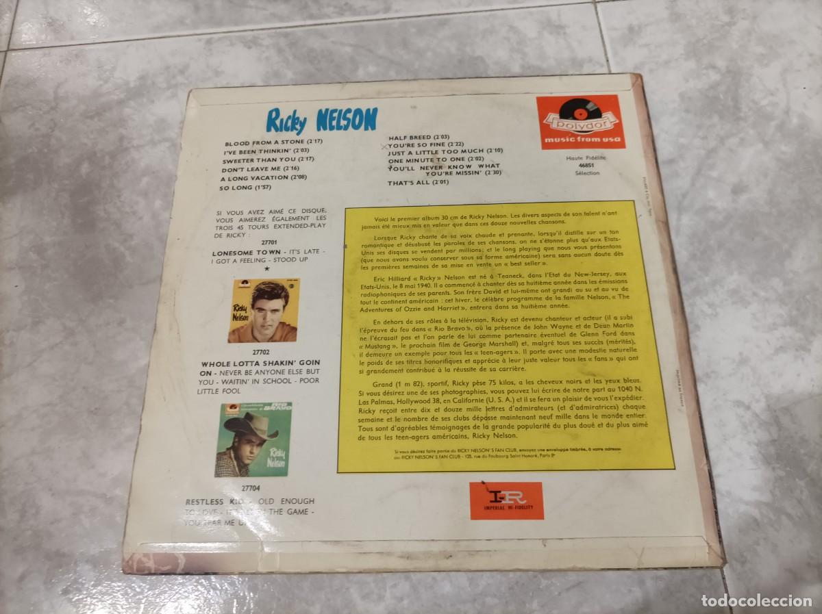 Discos de vinilo: Ricky Nelson lp original Francia -dificil- - Foto 2