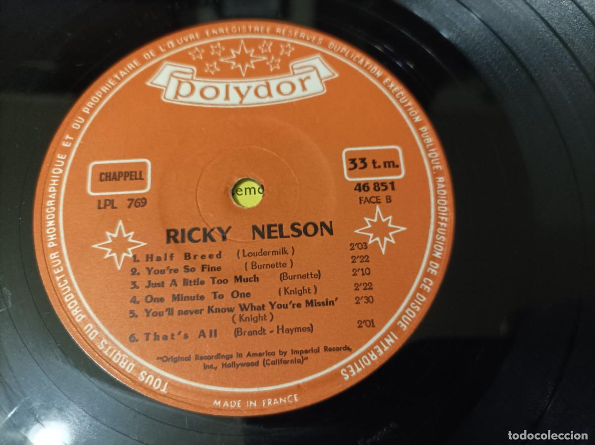 Discos de vinilo: Ricky Nelson lp original Francia -dificil- - Foto 3