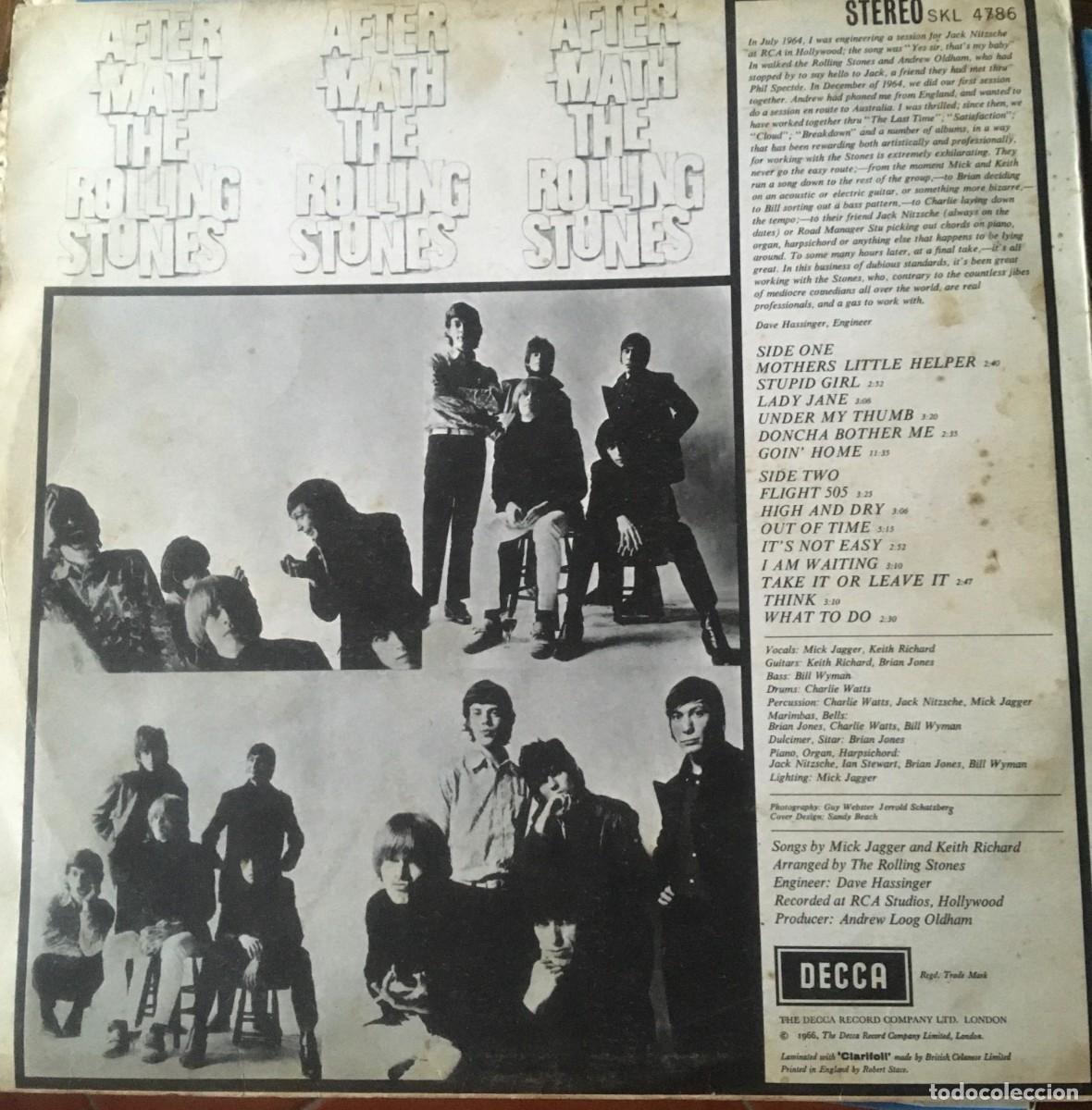 Discos de vinilo: THE ROLLING STONES - AFTERMATH, LP reed UK 1982 - Foto 4