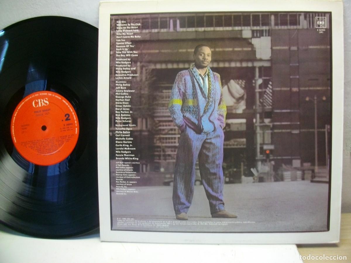 Discos de vinilo: Philip Bailey &ndash; Inside Out (1986) LP - Foto 2