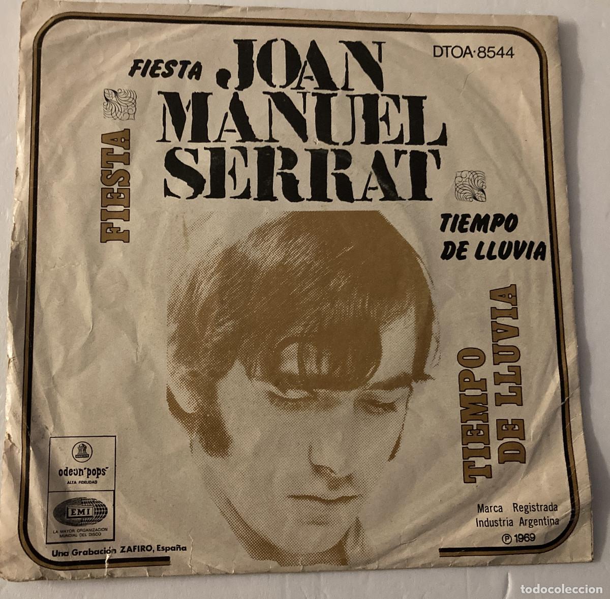 Discos de vinilo: VINILO SP DE JOAN MANUEL SERRAT DE ARGENTINA - Foto 2
