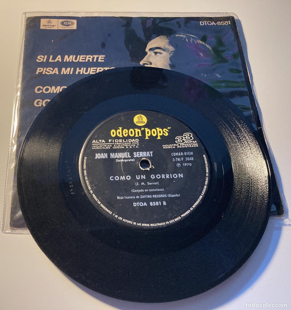 Discos de vinilo: VINILO SP DE JOAN MANUEL SERRAT DE ARGENTINA - Foto 4
