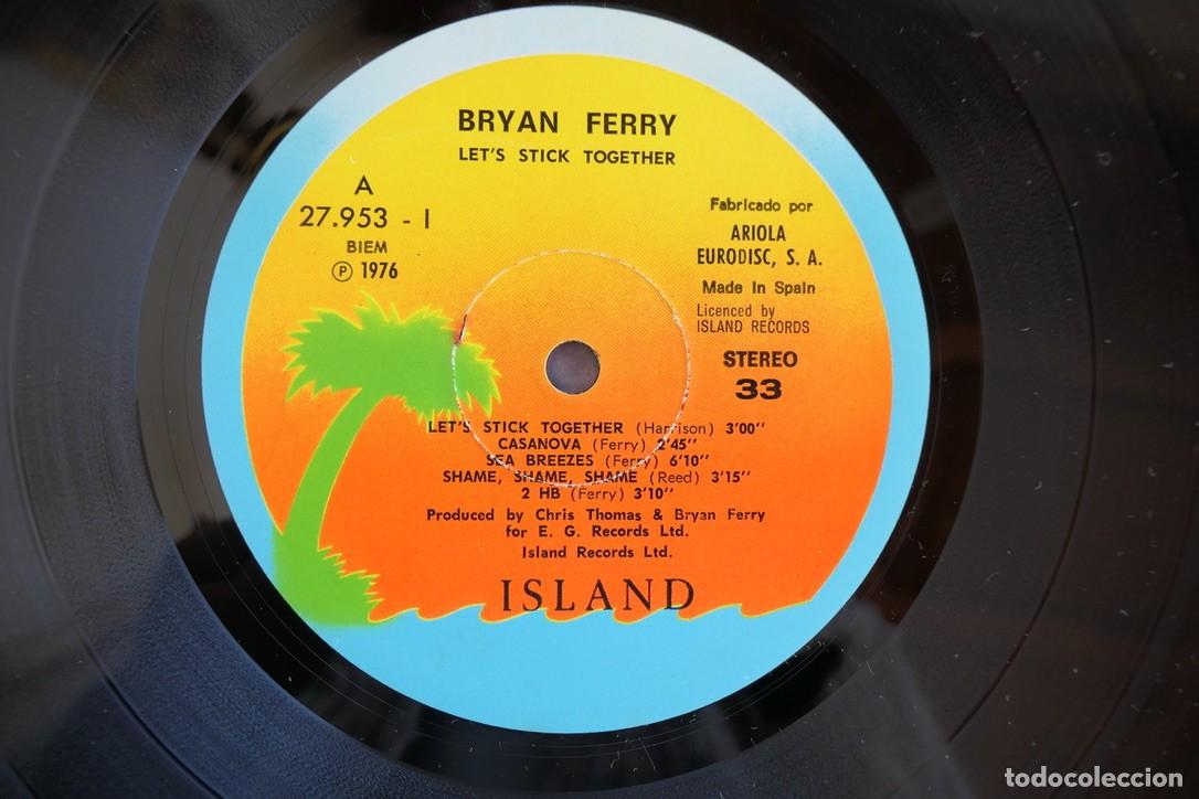 Discos de vinilo: BRYAN FERRY - LETS STICK TOGETHER-1976 - Foto 4