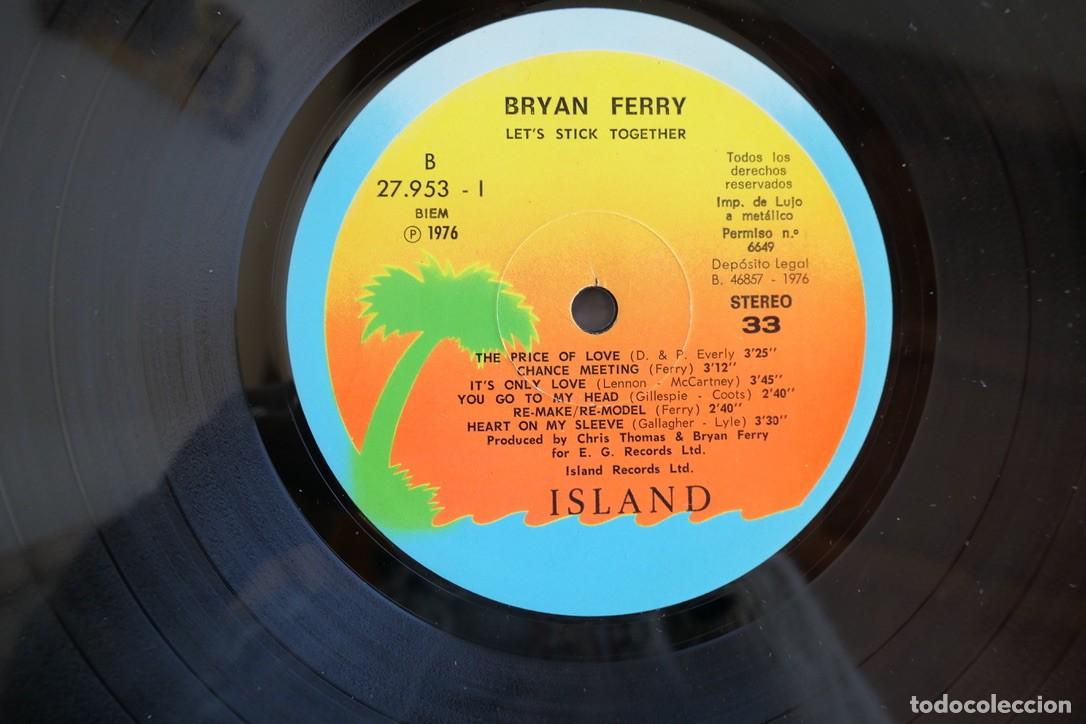 Discos de vinilo: BRYAN FERRY - LETS STICK TOGETHER-1976 - Foto 5
