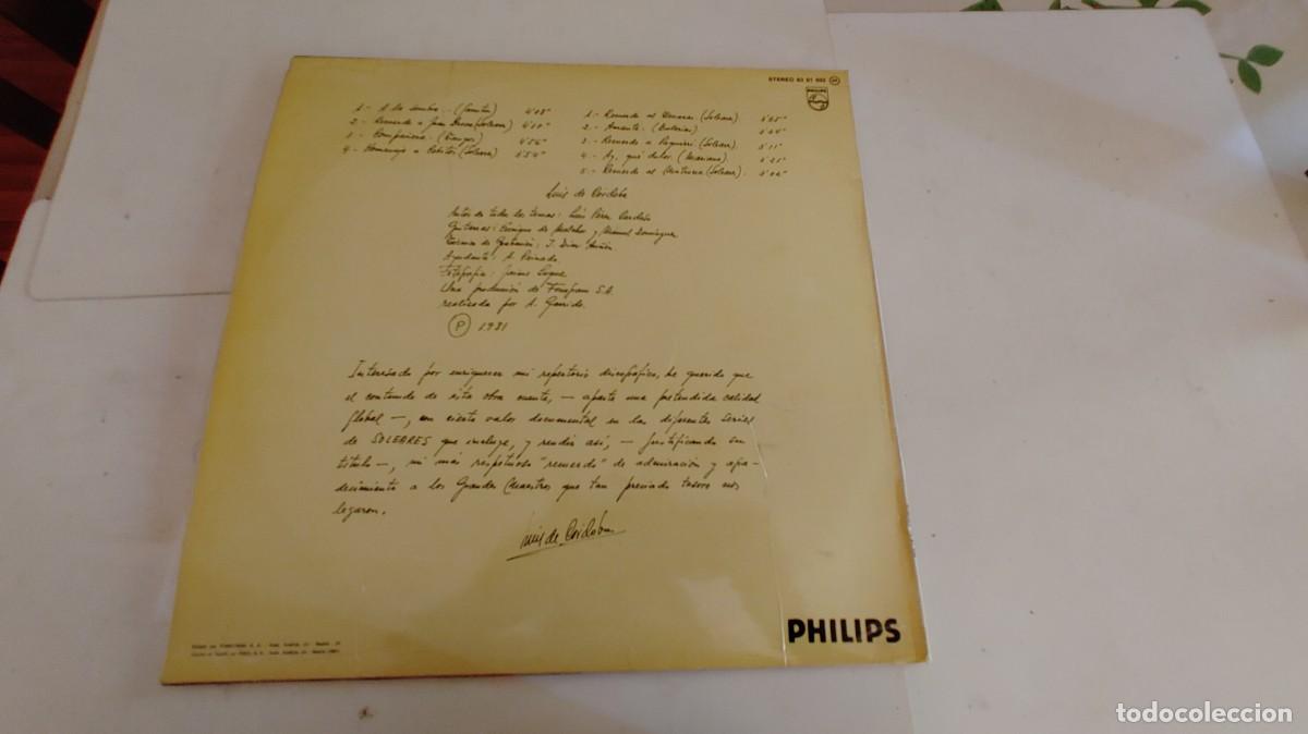 Discos de vinilo: LUIS DE CORDOBA-LP RECUERDOS - Foto 2