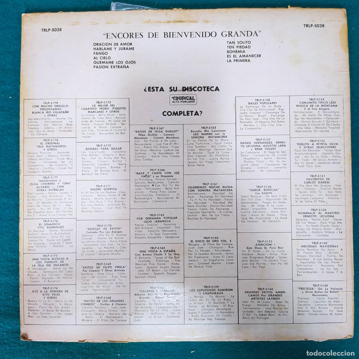 Discos de vinilo: Bienvenido Granda &ndash; Encores - Foto 2
