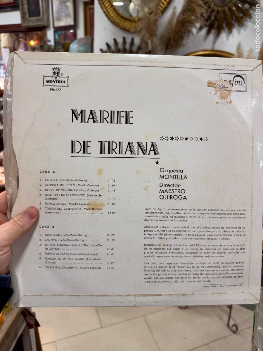 Discos de vinilo: LP MARIFE DE TRIANA - - Foto 2