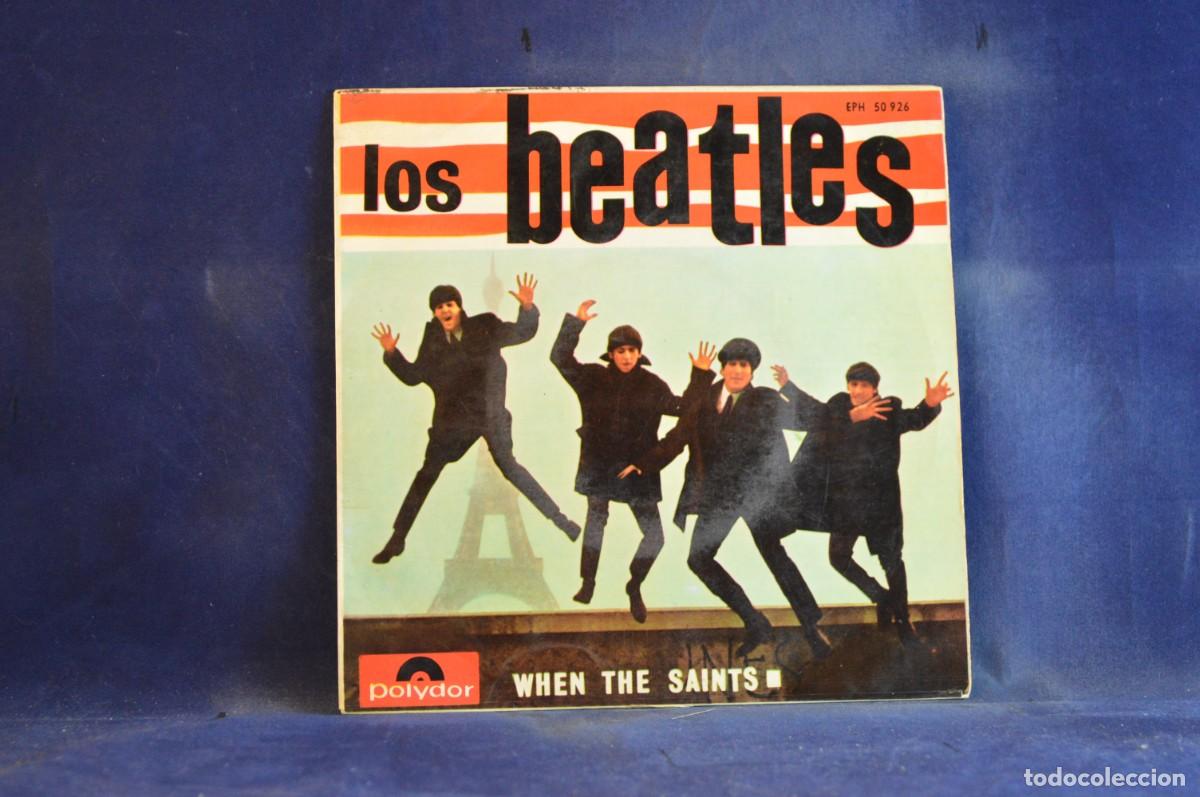 Discos de vinilo: LOS BEATLES &ndash; WHEN THE SAINTS - EP - Foto 1