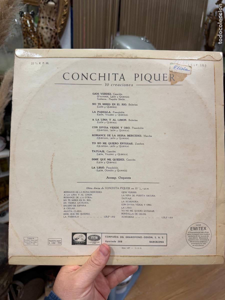 Discos de vinilo: LP CONCHITA PIQUER -- - Foto 2