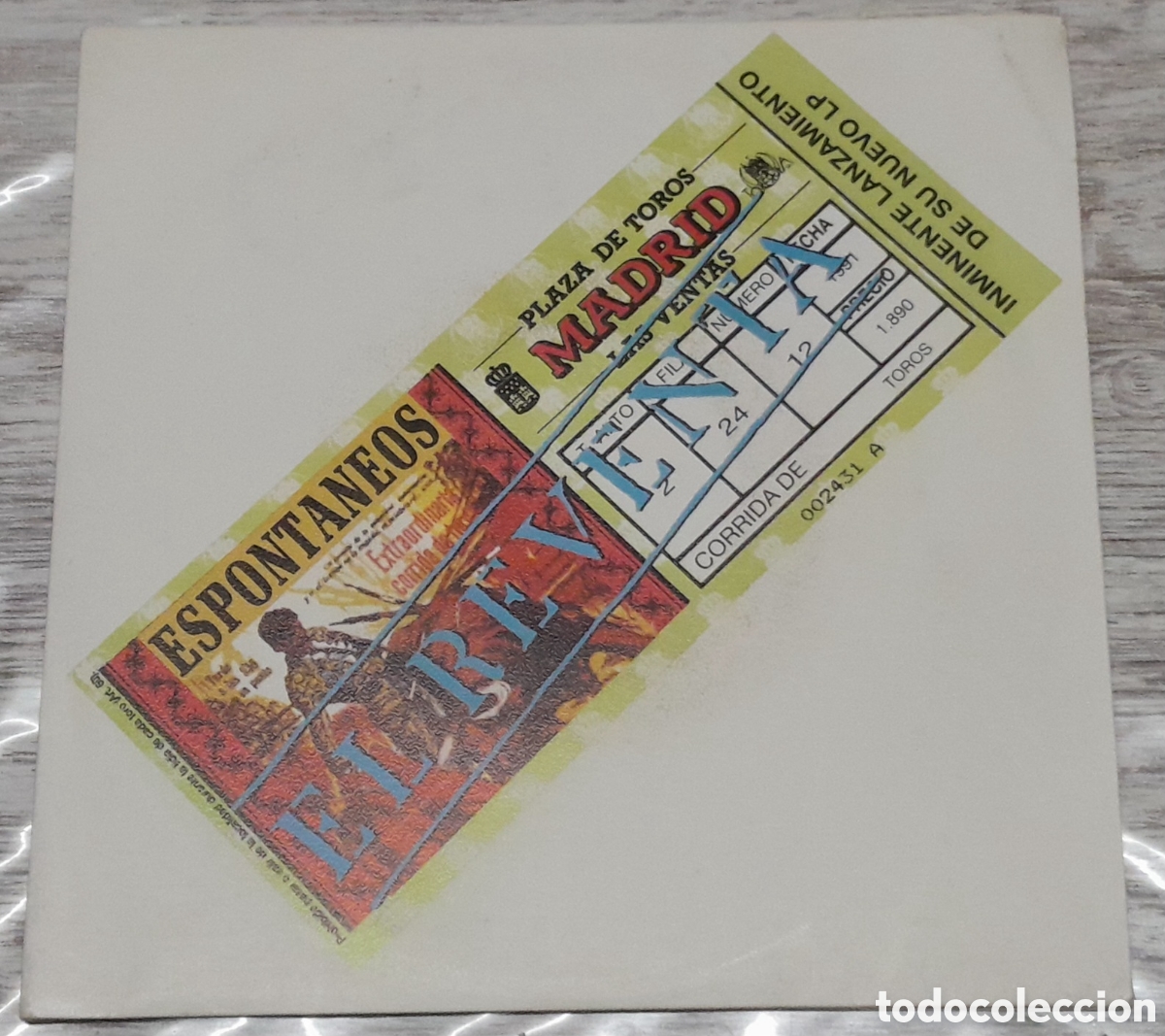 Discos de vinilo: ESPONTANEOS - EL REVENTA - EPIC/SONY 1991 - Foto 1