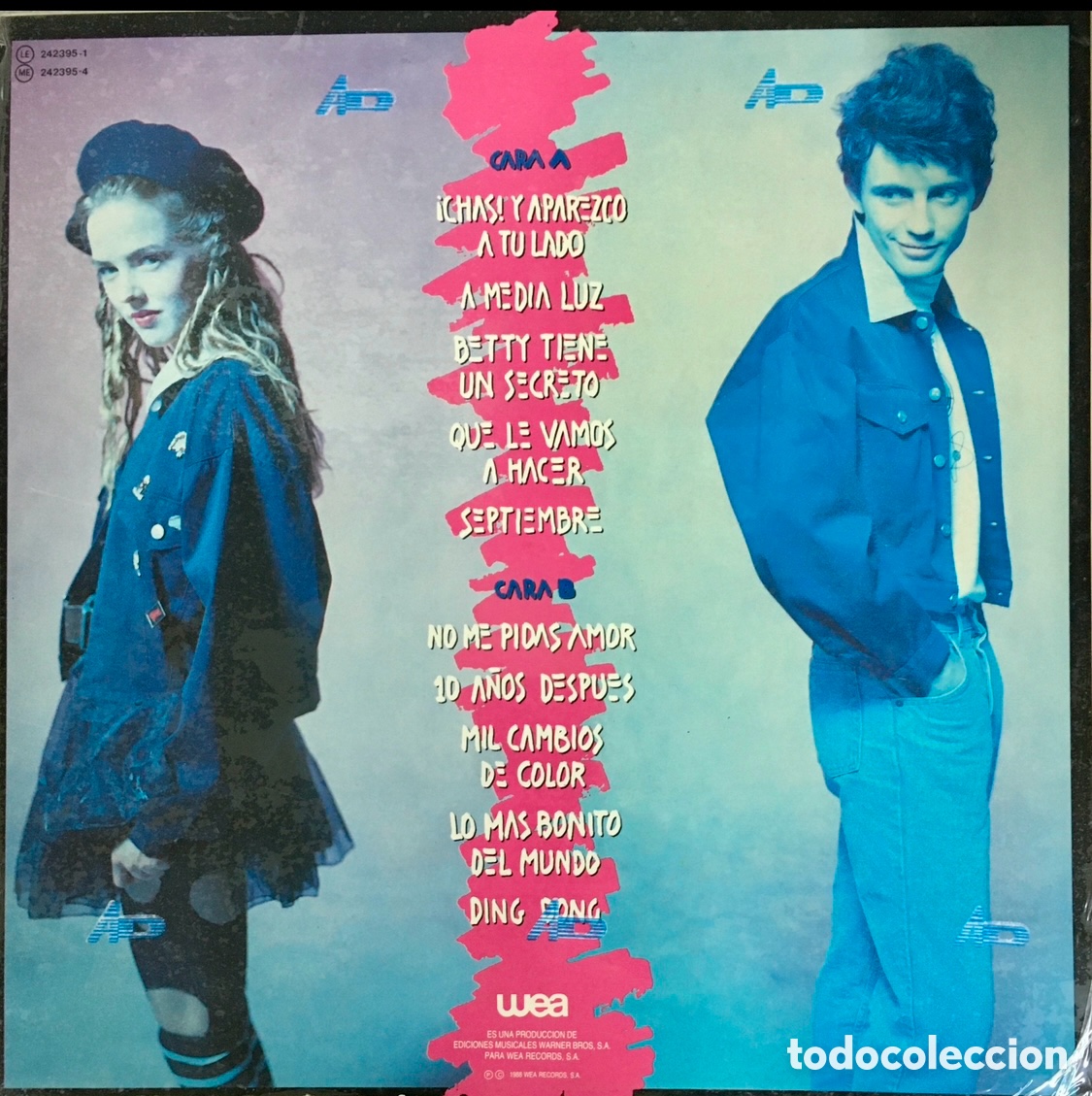 Discos de vinilo: Disco Vinilo LP. Alex y Cristina. 1988. - Foto 2