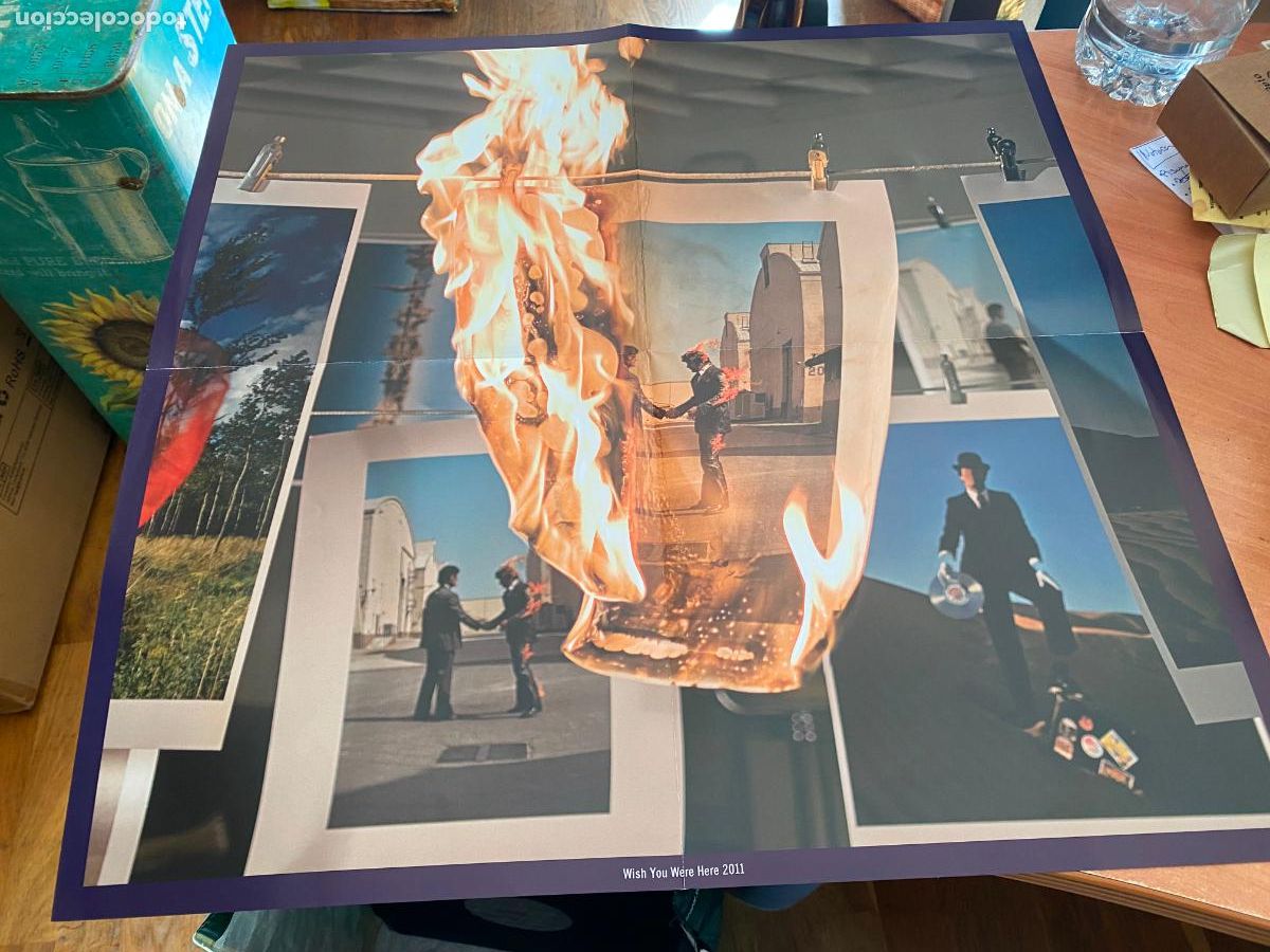 Discos de vinilo: PINK FLOYD (WISH YOU WERE HERE) LP CON POSTER, POSTAL Y PASS CODE (B-52) - Foto 5